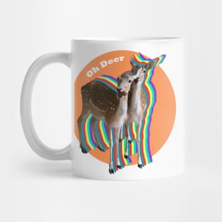 Oh deer rainbow deer Mug